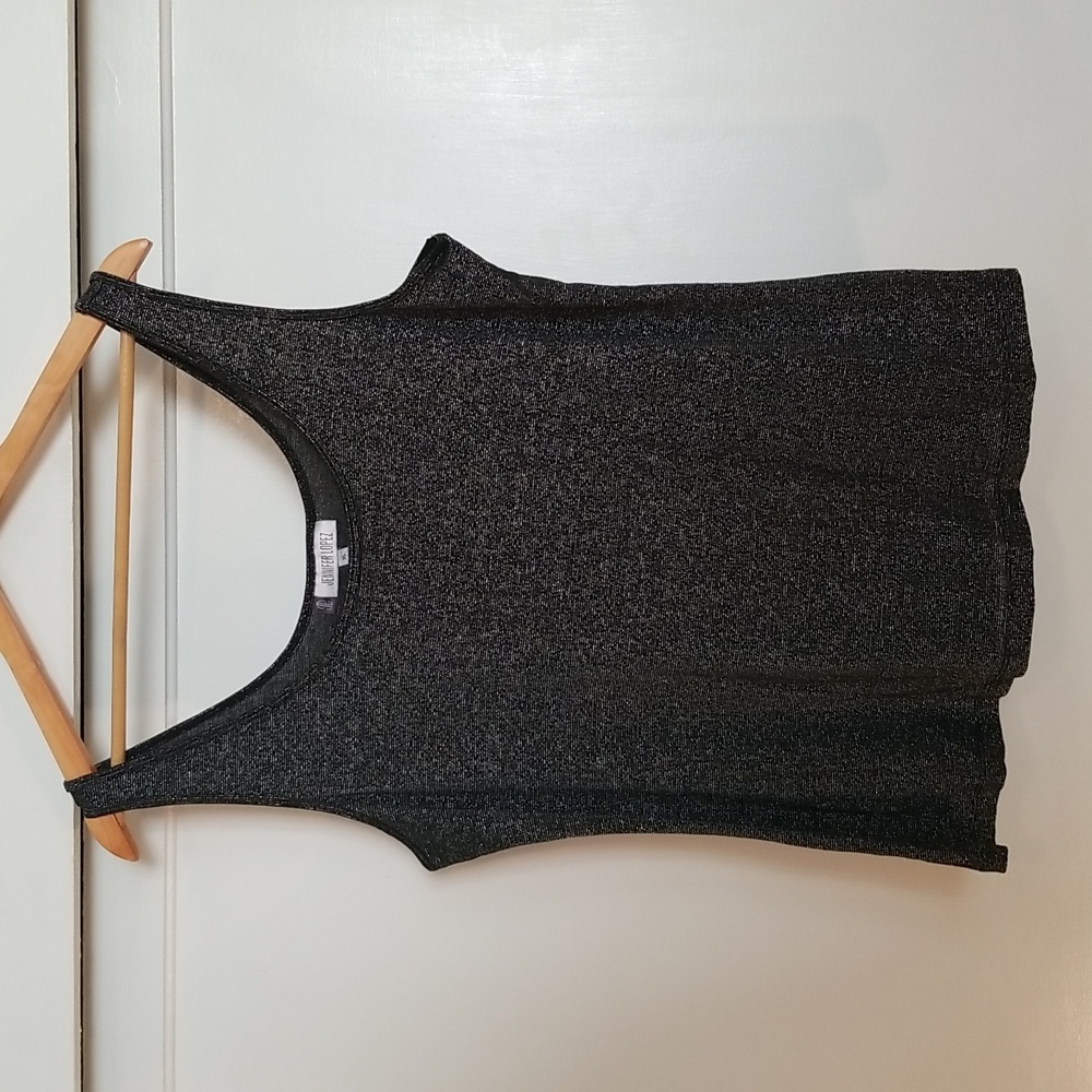 Sparkly Black Tank Top EUC